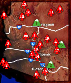 Arizona Nations and Ski Areas