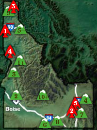 Idaho Nation's and Ski Areas